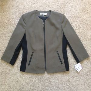 Kasper Olive and Black Suit Jacket